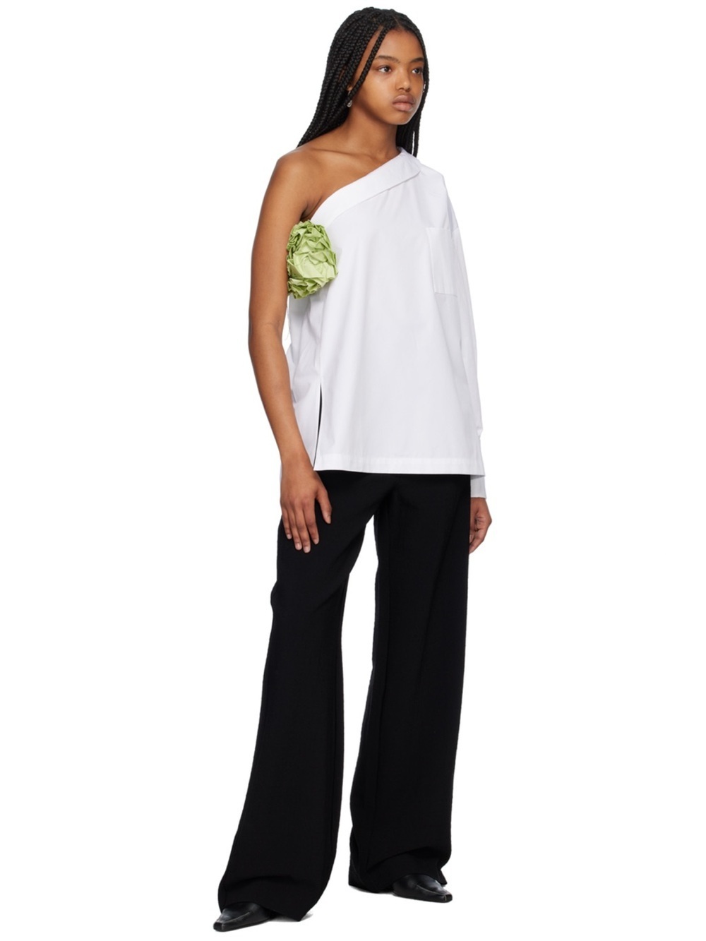 BITE Black high waisted Armour Trousers xs/s ssense